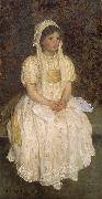 E.Phillips Fox Elsie, daughter of H.W. Brooks, Esquire, France oil painting artist